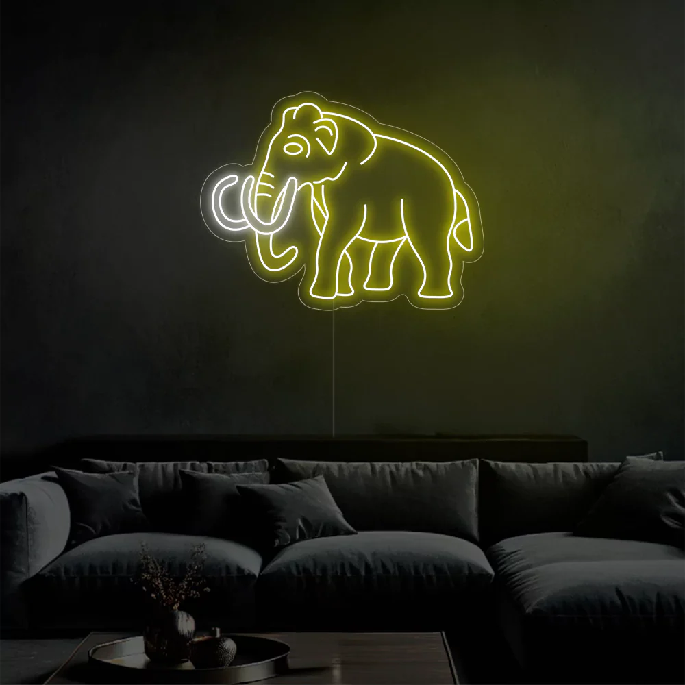 Néon LED Elephant Glow