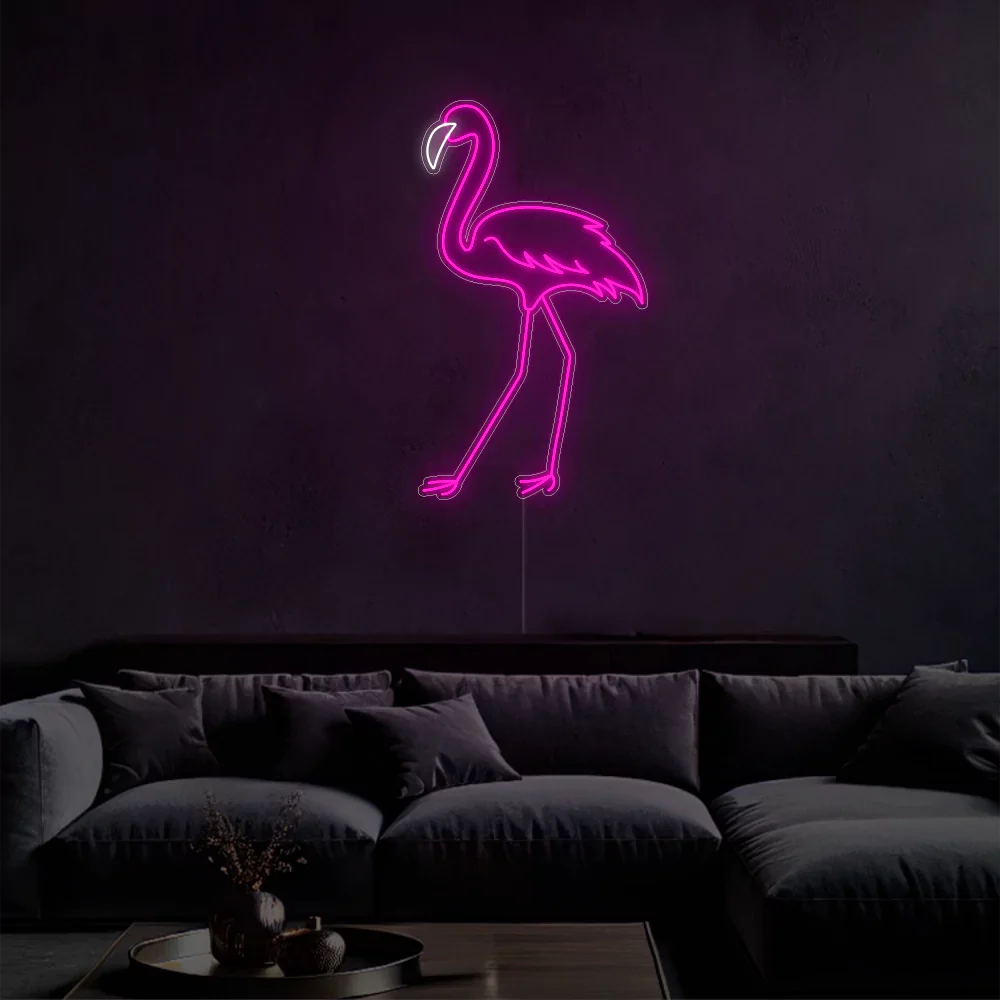 Néon LED Rose Flamingo Glow