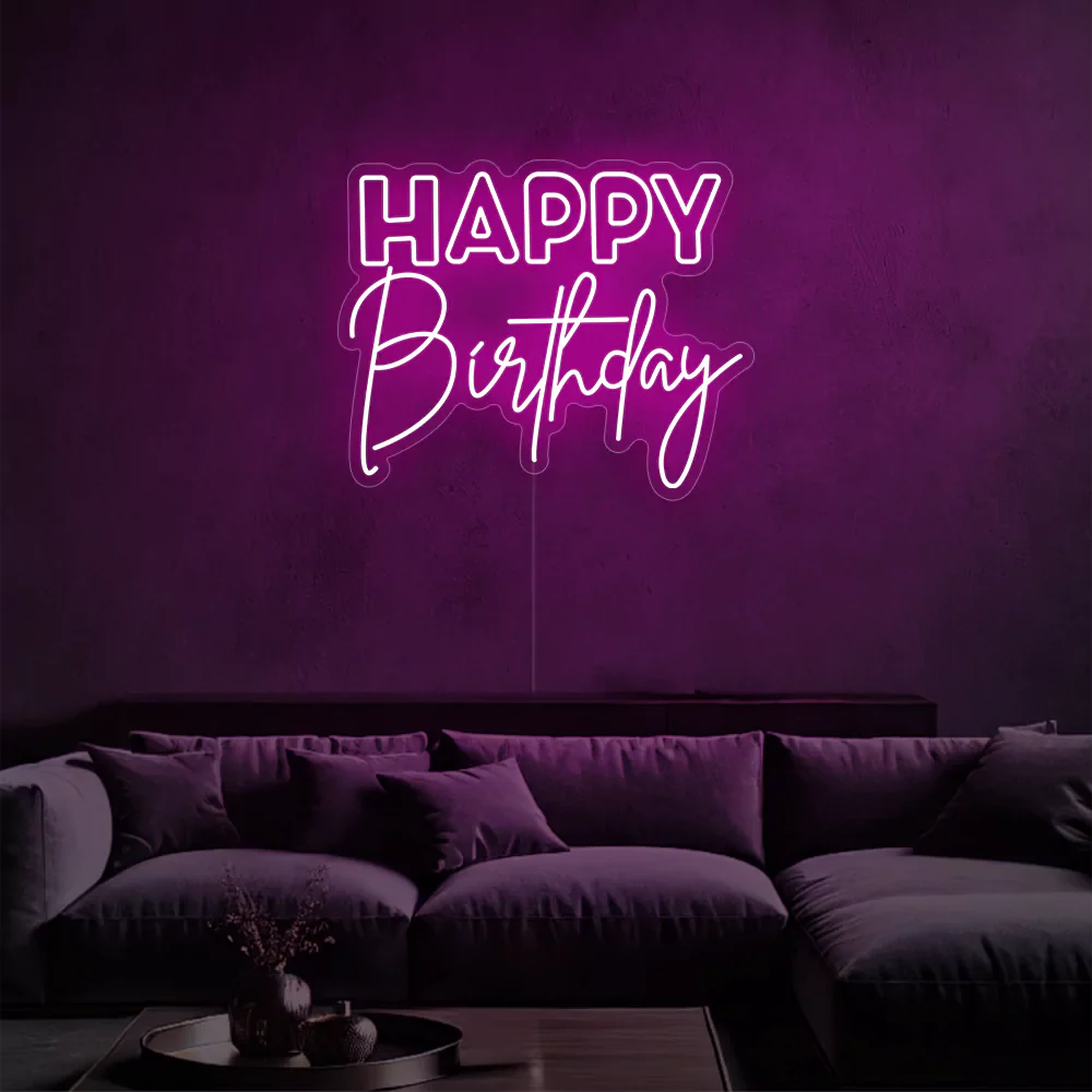 Néon LED Joyeux Anniversaire