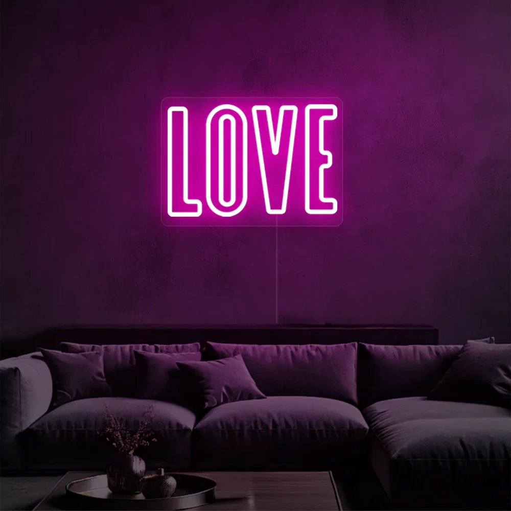 Néon LED Amour Éclatant