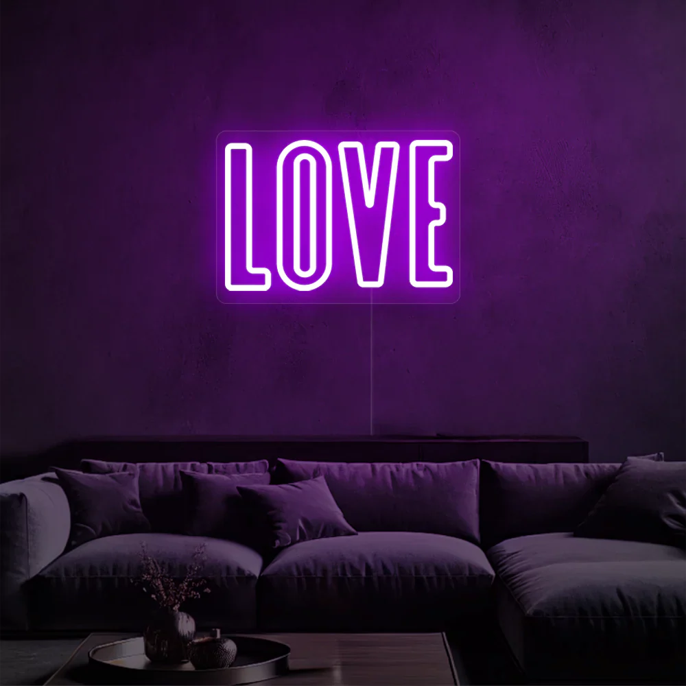 Néon LED Amour Éclatant