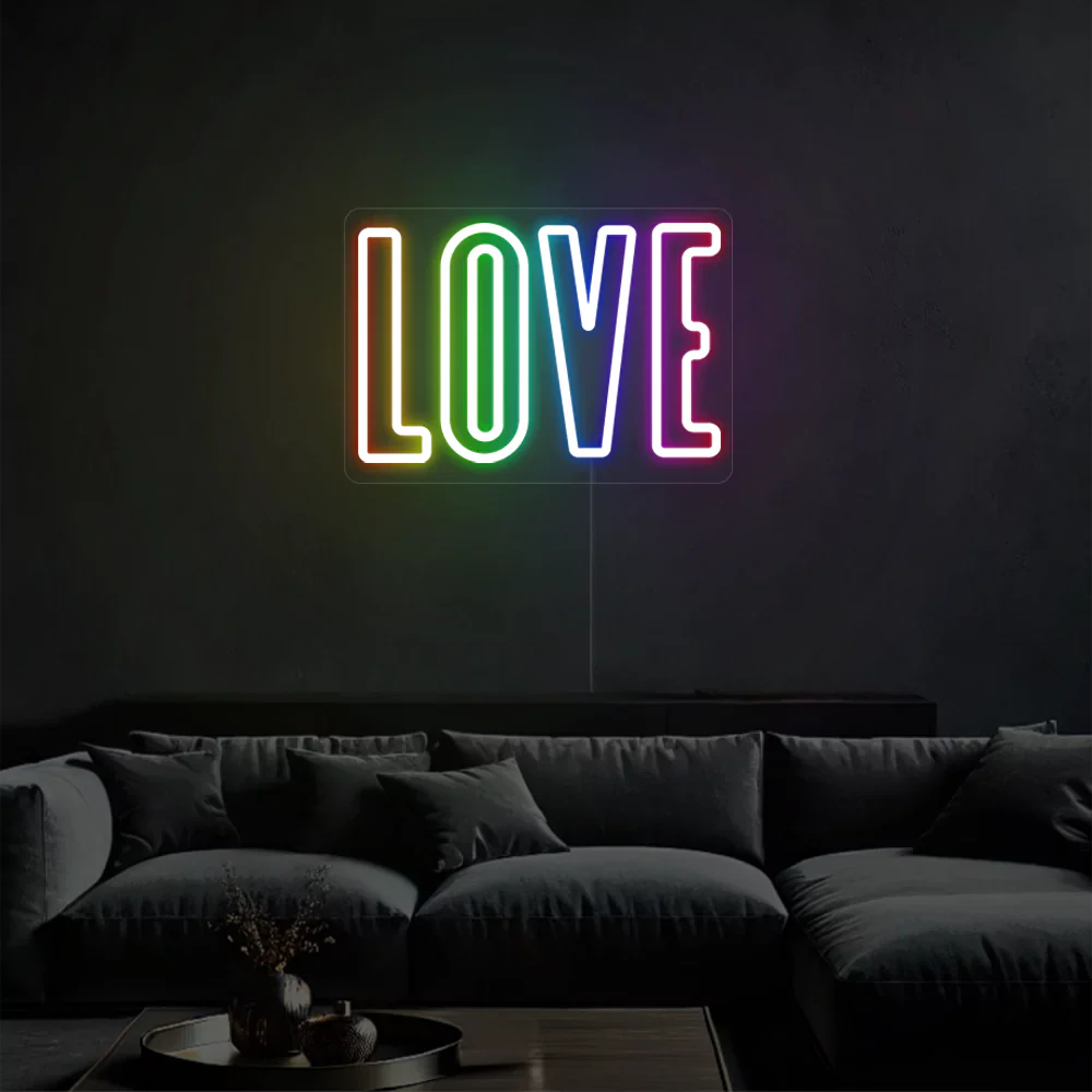 Néon LED Amour Éclatant