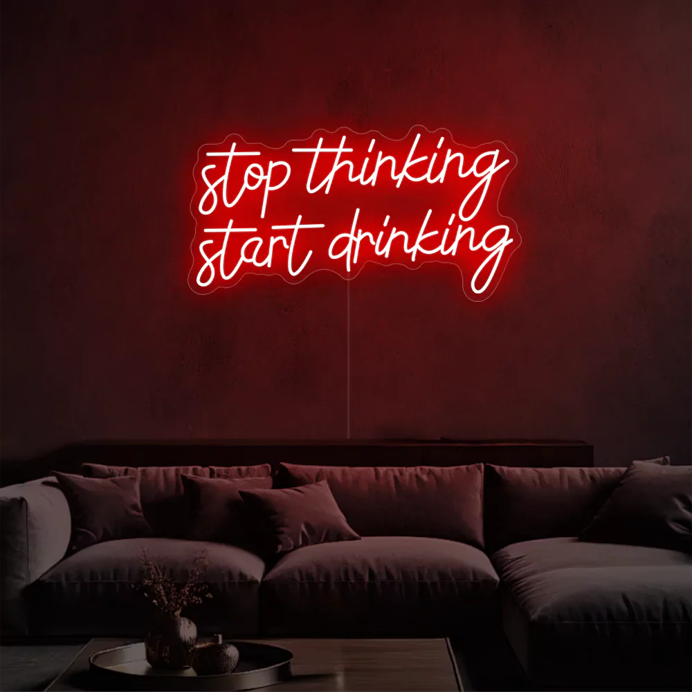 Néon Vibes - Stop overthinking, start sipping