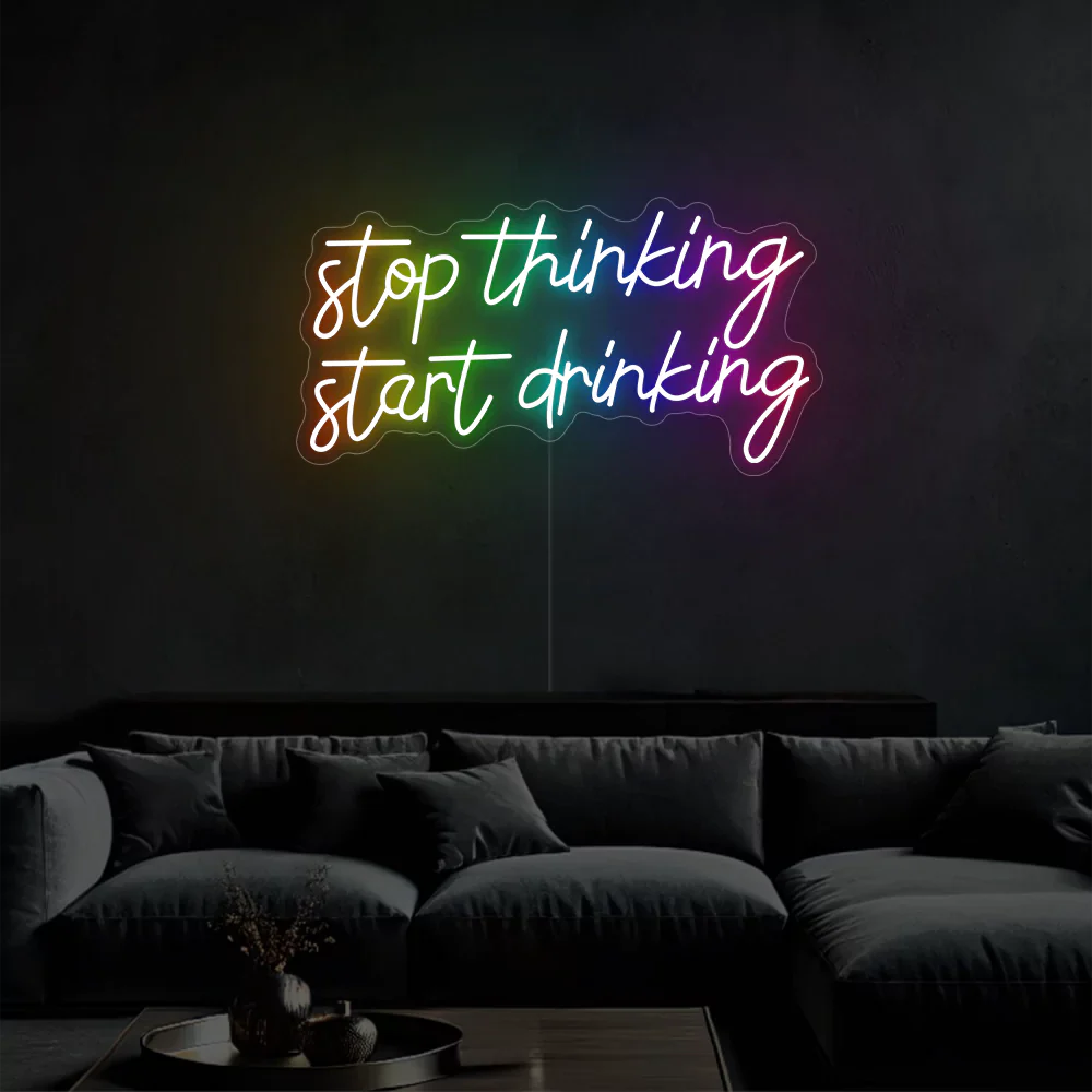 Néon Vibes - Stop overthinking, start sipping