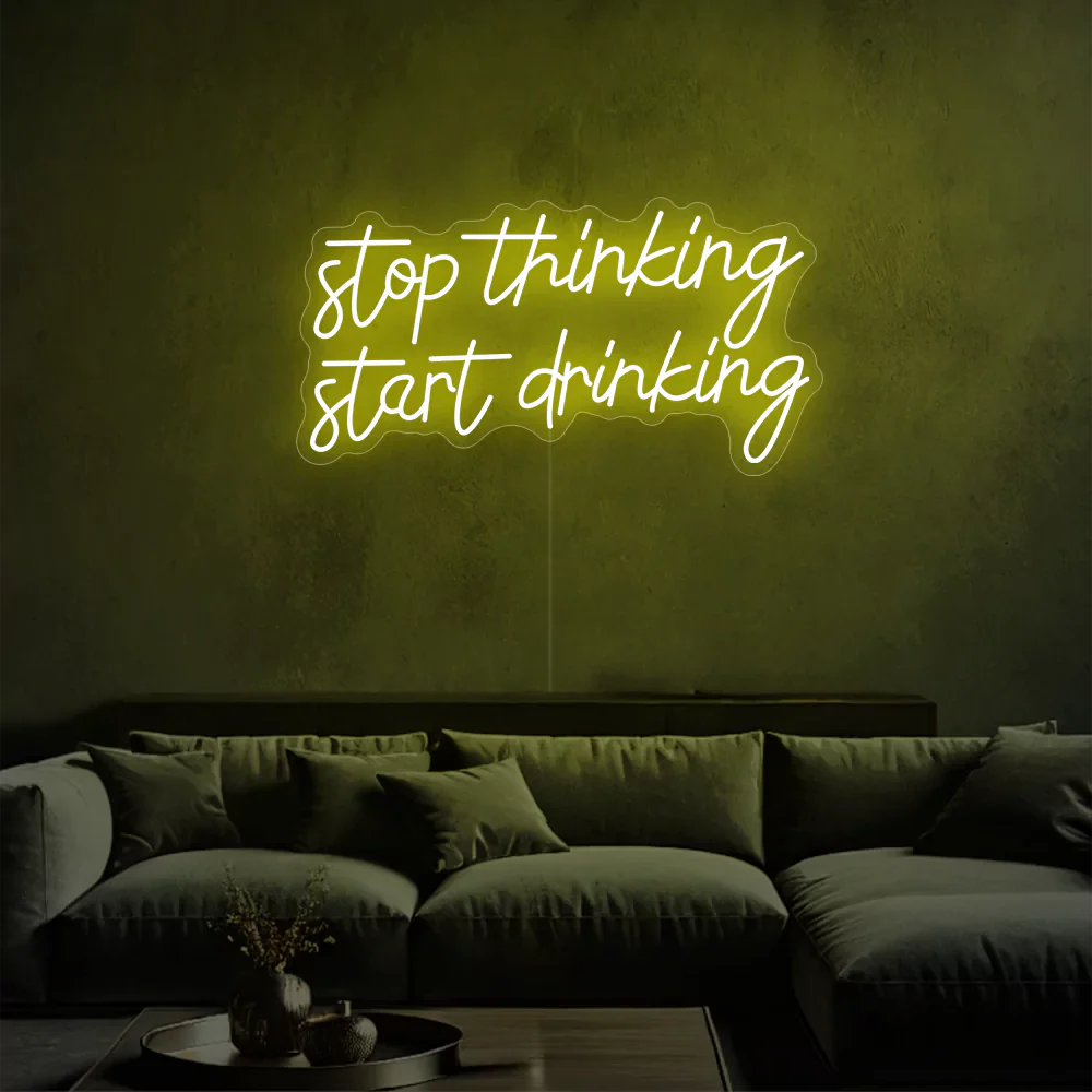 Néon Vibes - Stop overthinking, start sipping