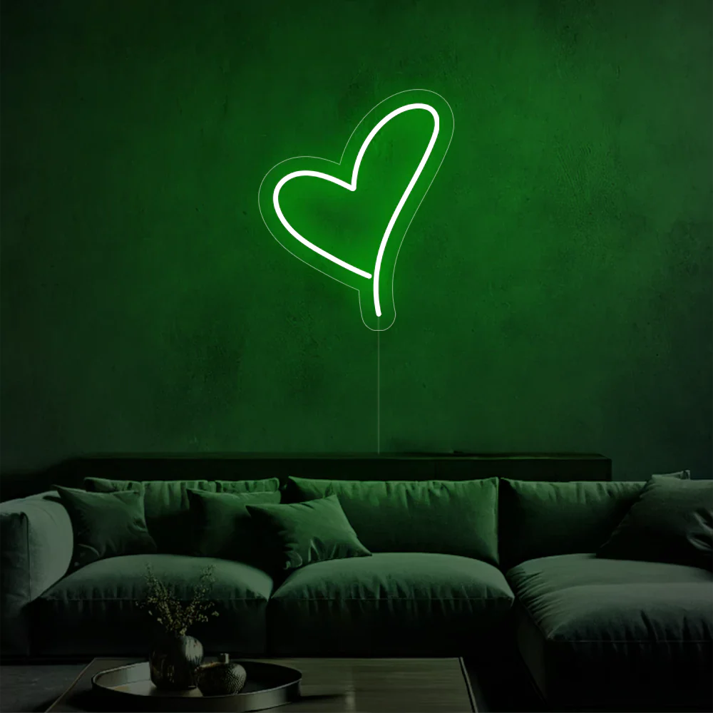 Néon Coeur Éclatant