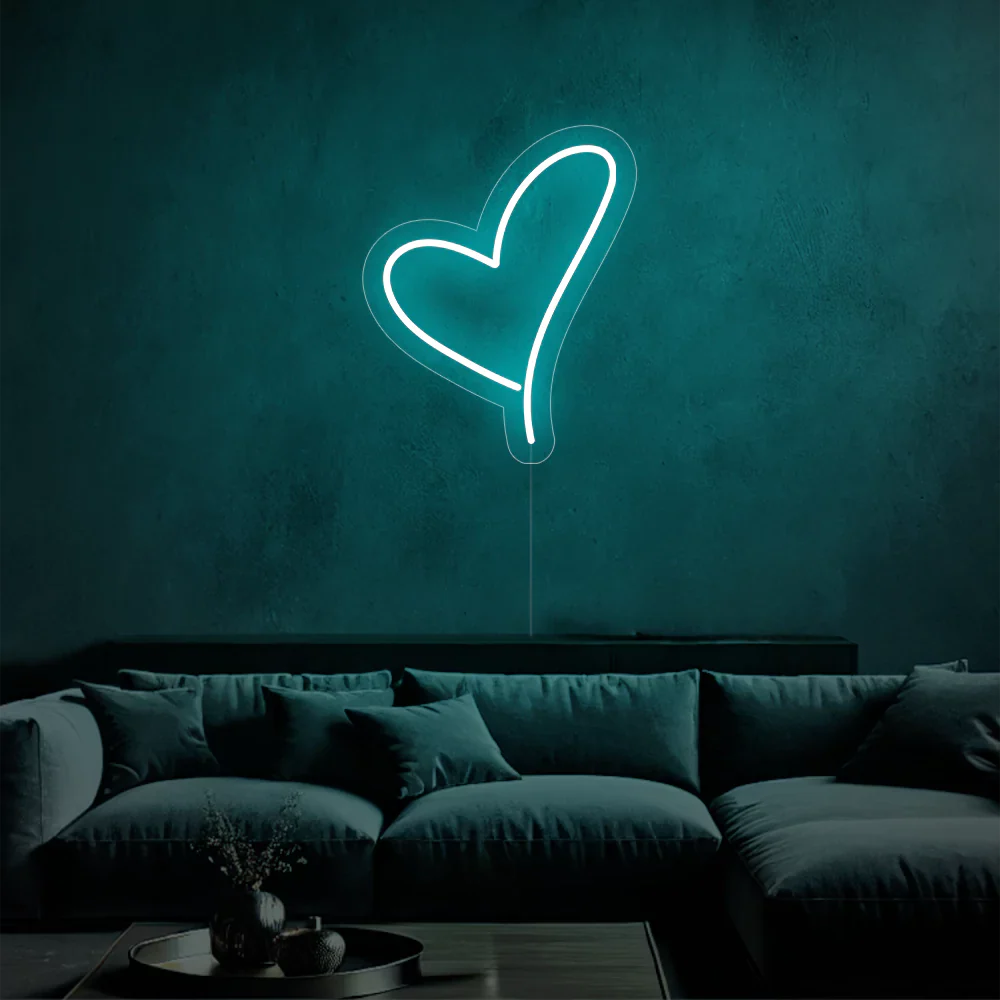 Néon Coeur Éclatant