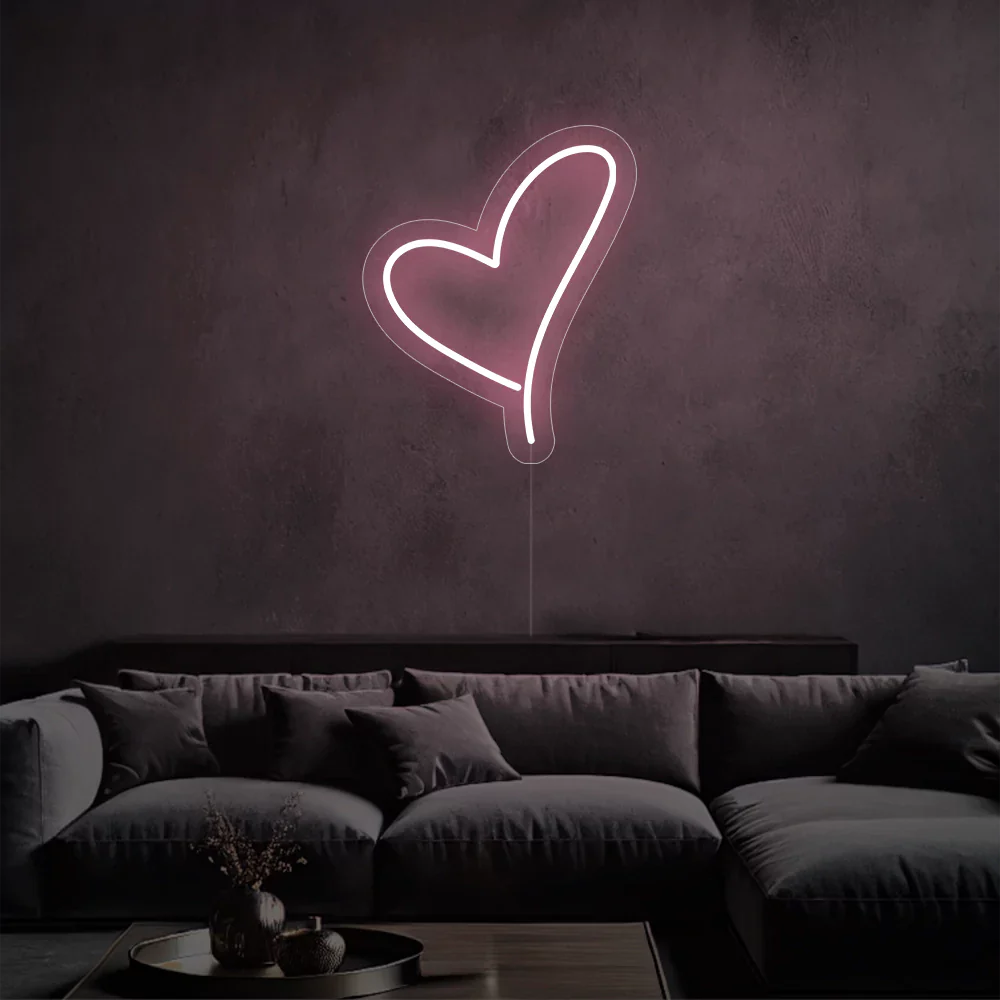 Néon Coeur Éclatant