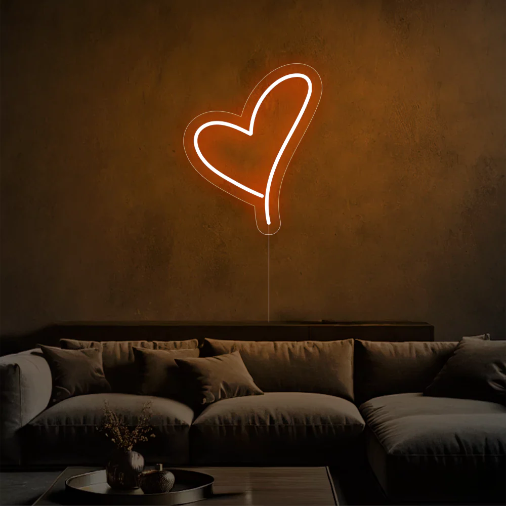 Néon Coeur Éclatant