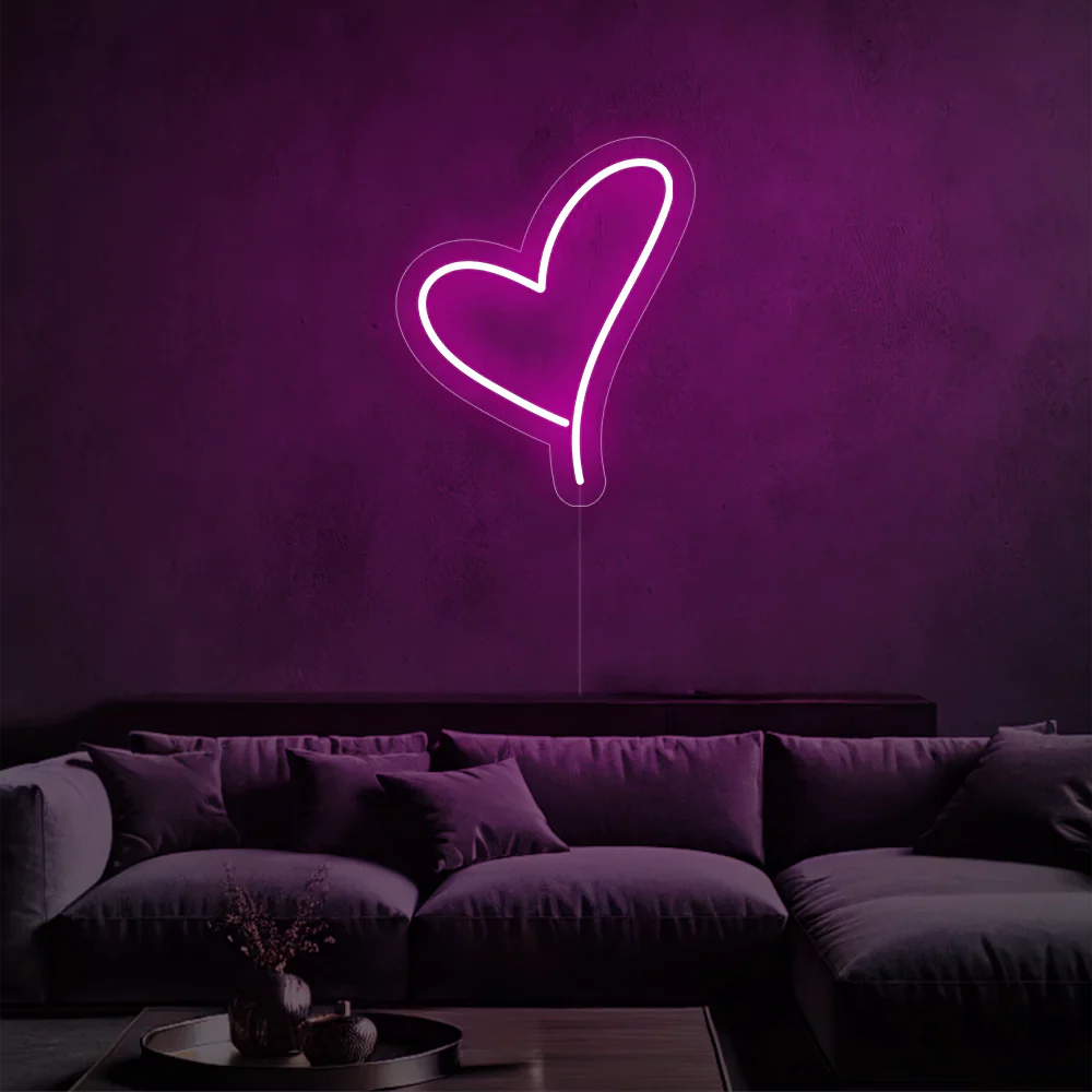 Néon Coeur Éclatant