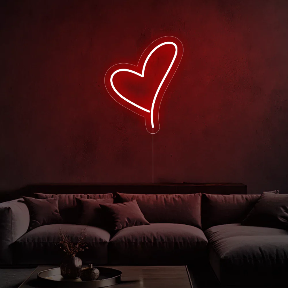 Néon Coeur Éclatant