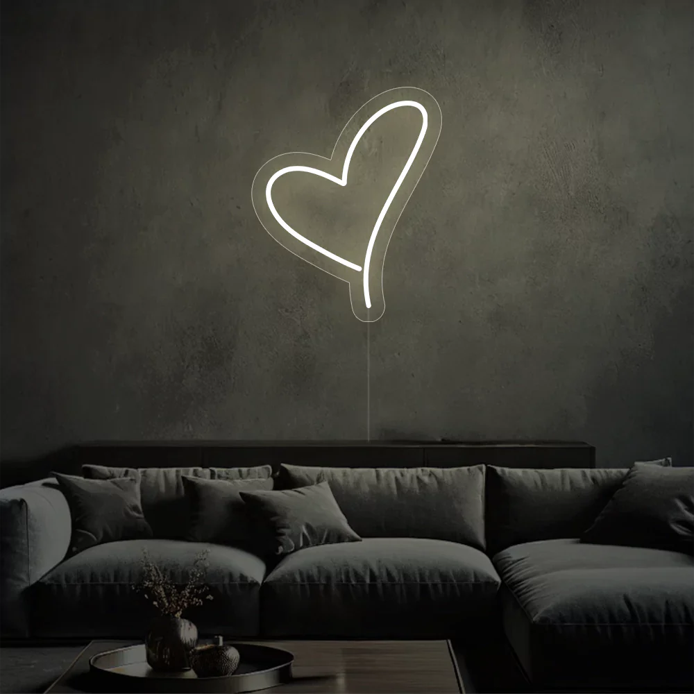 Néon Coeur Éclatant