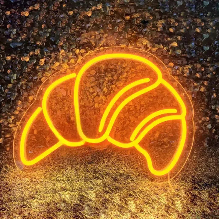 Néon lumineux en croissant