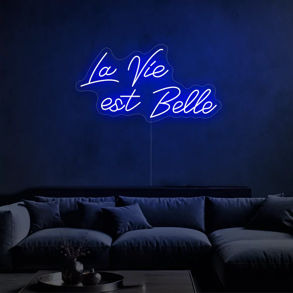 Néon LED lueur éclatante de la vie