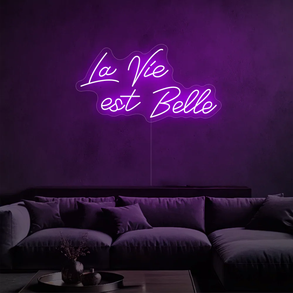 Néon LED lueur éclatante de la vie