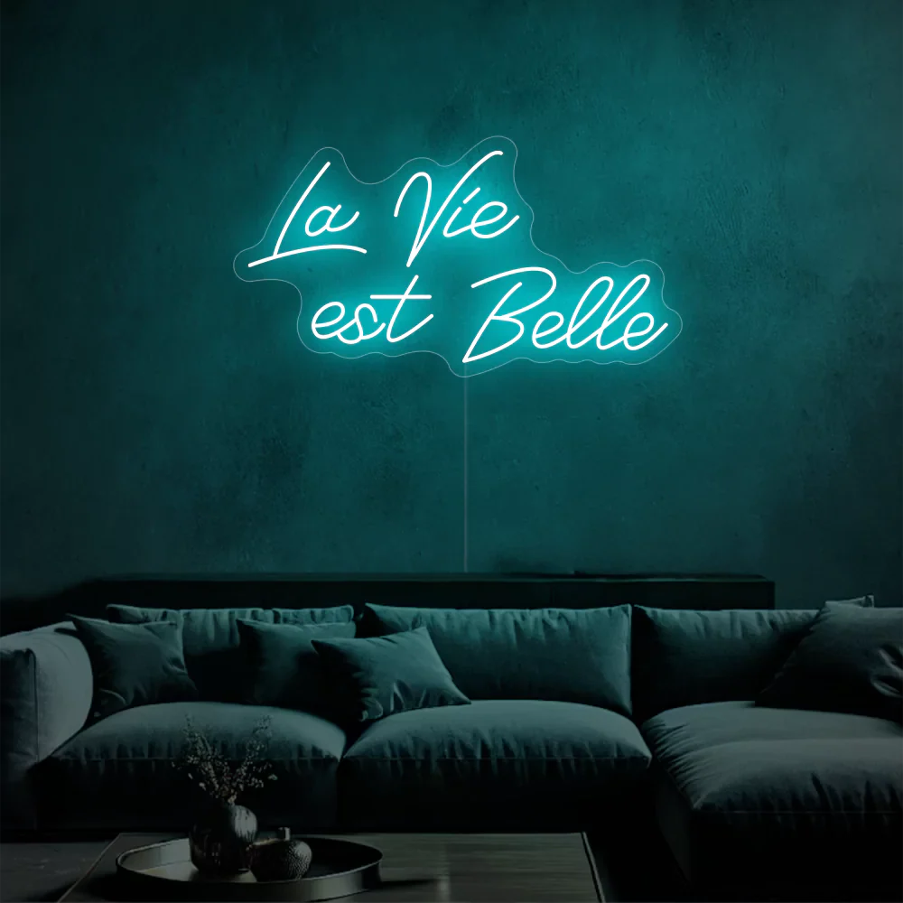 Néon LED lueur éclatante de la vie