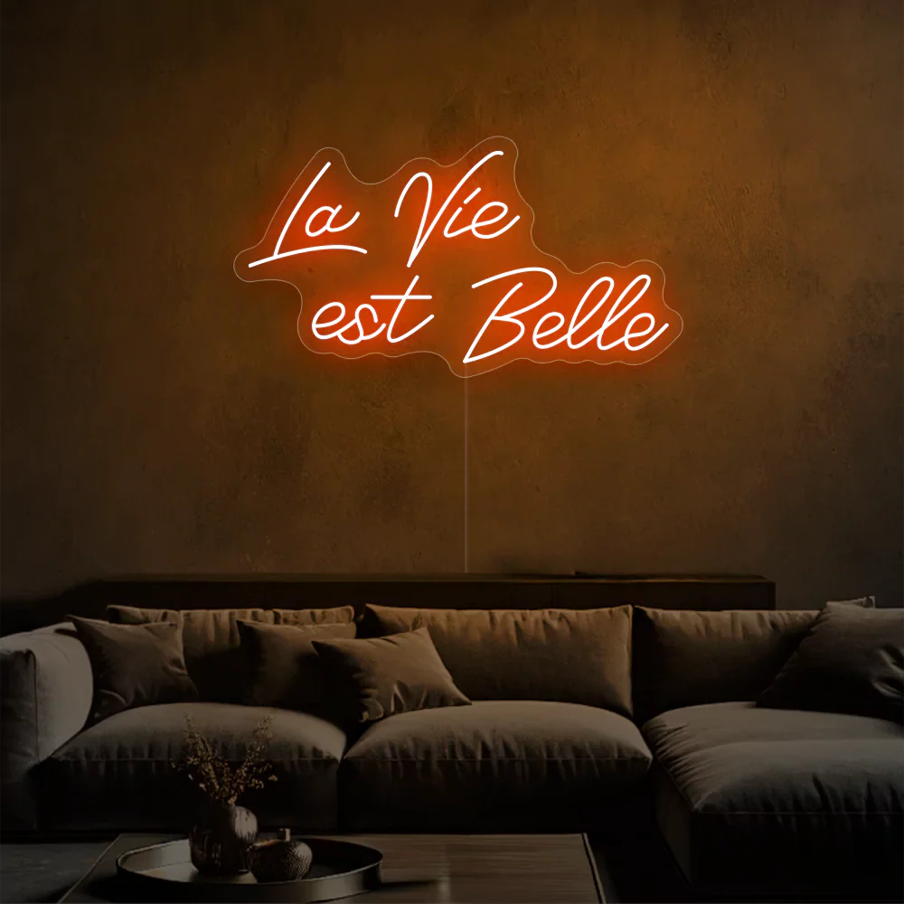 Néon LED lueur éclatante de la vie