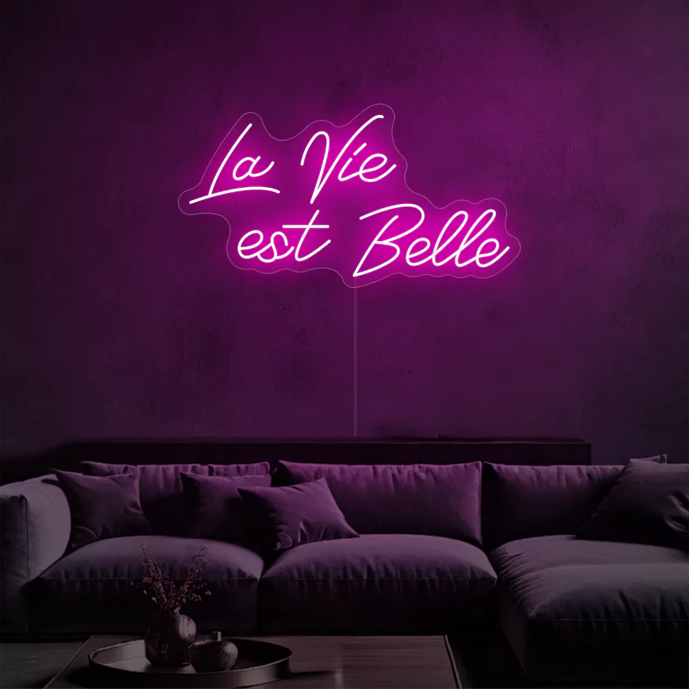 Néon LED lueur éclatante de la vie