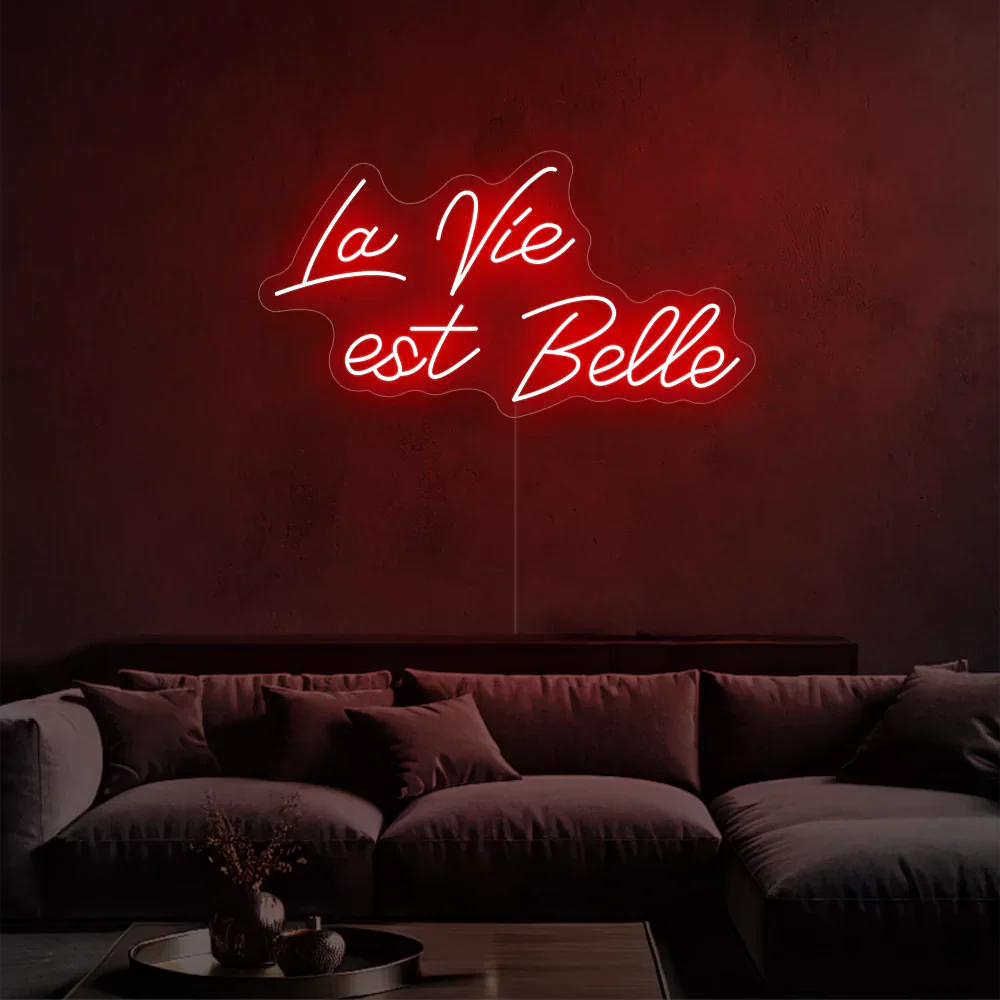 Néon LED lueur éclatante de la vie