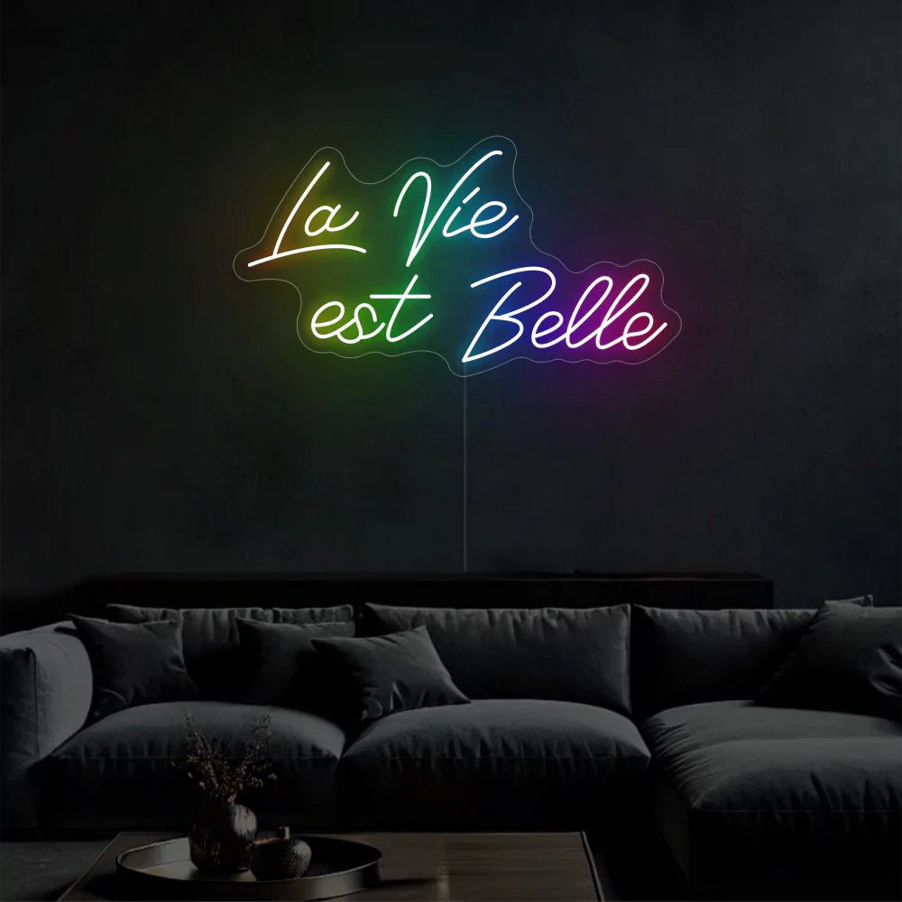 Néon LED lueur éclatante de la vie