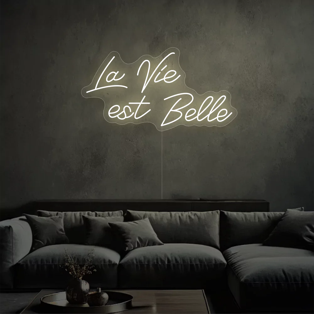 Néon LED lueur éclatante de la vie