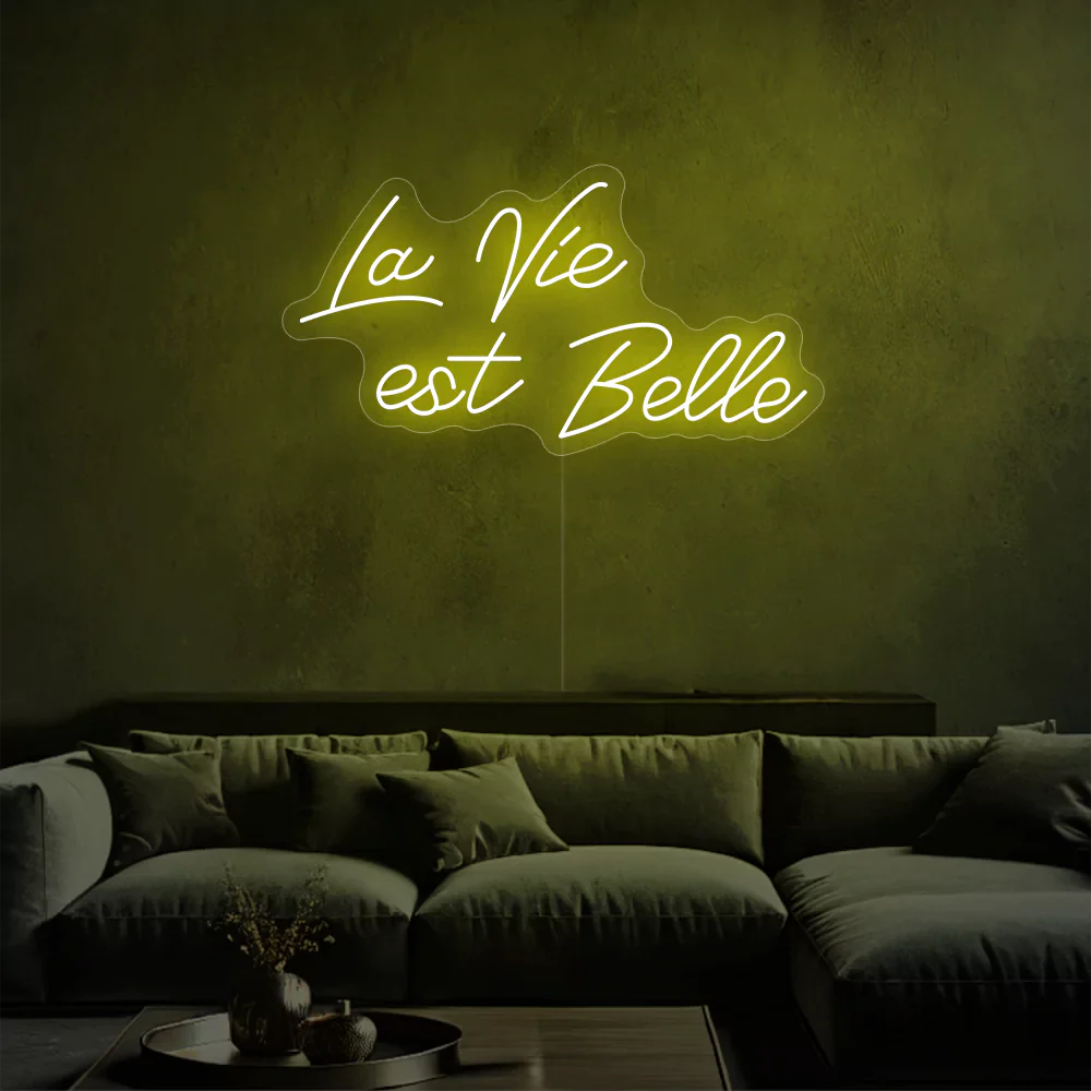 Néon LED lueur éclatante de la vie