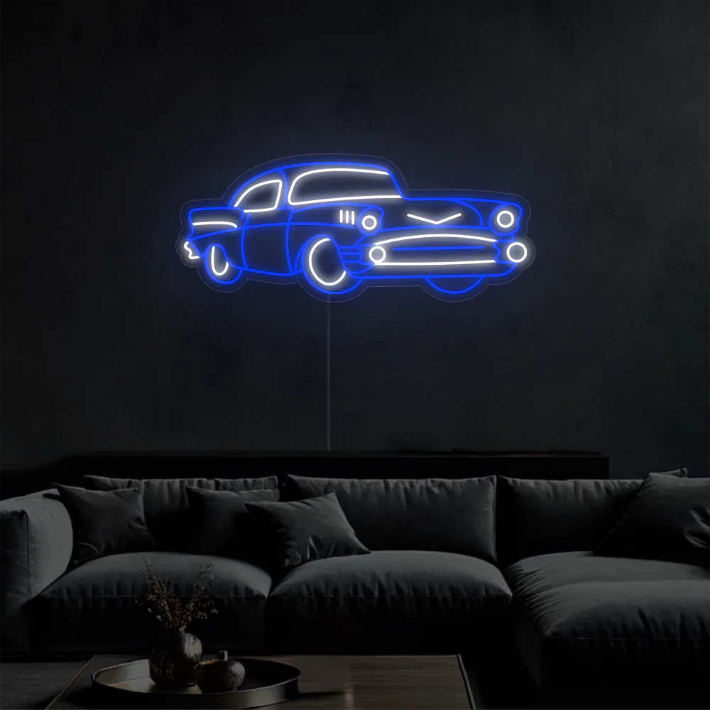 Néon + Vintage mural pour voiture LED