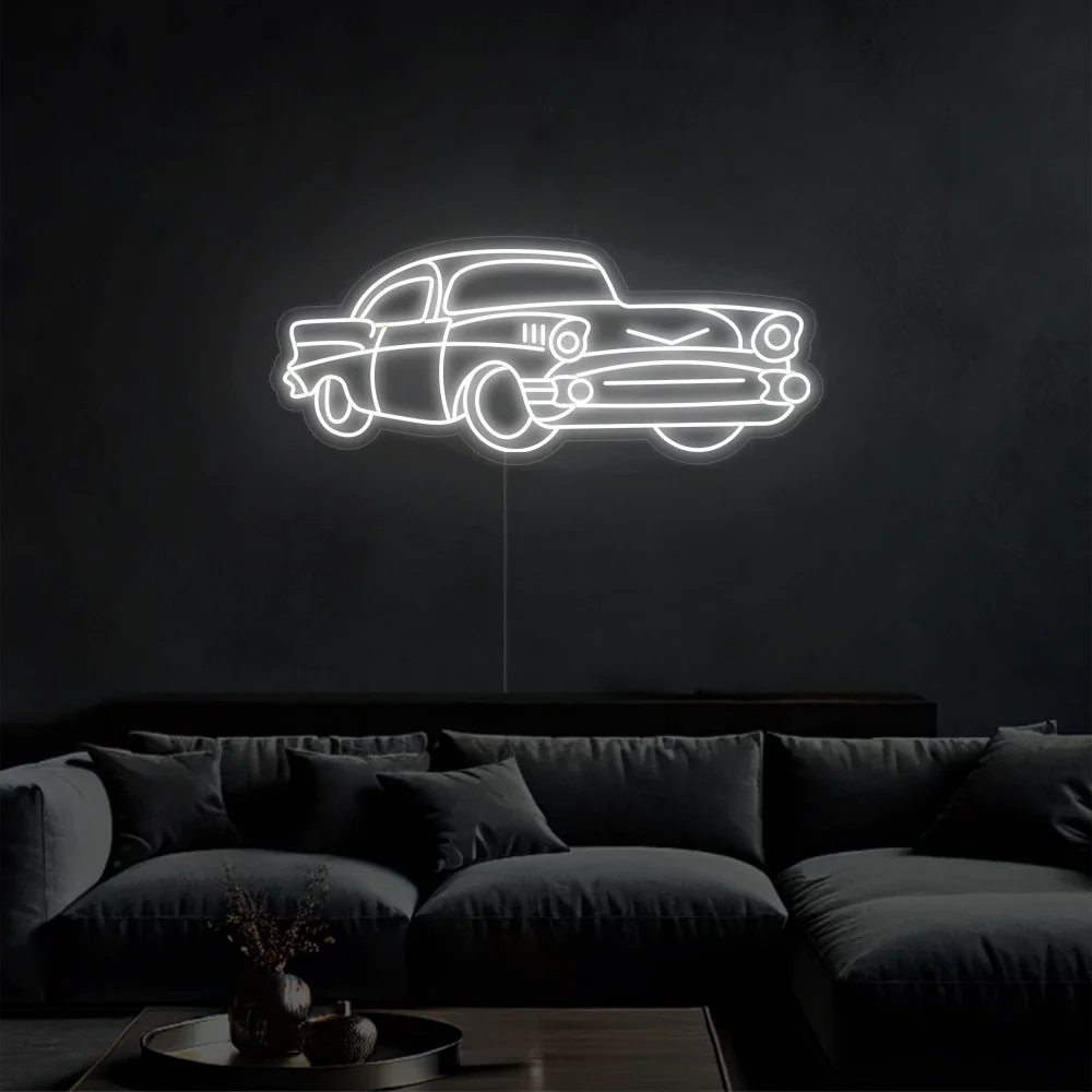 Néon + Vintage mural pour voiture LED