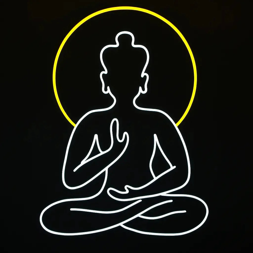 Néon Zen Méditation