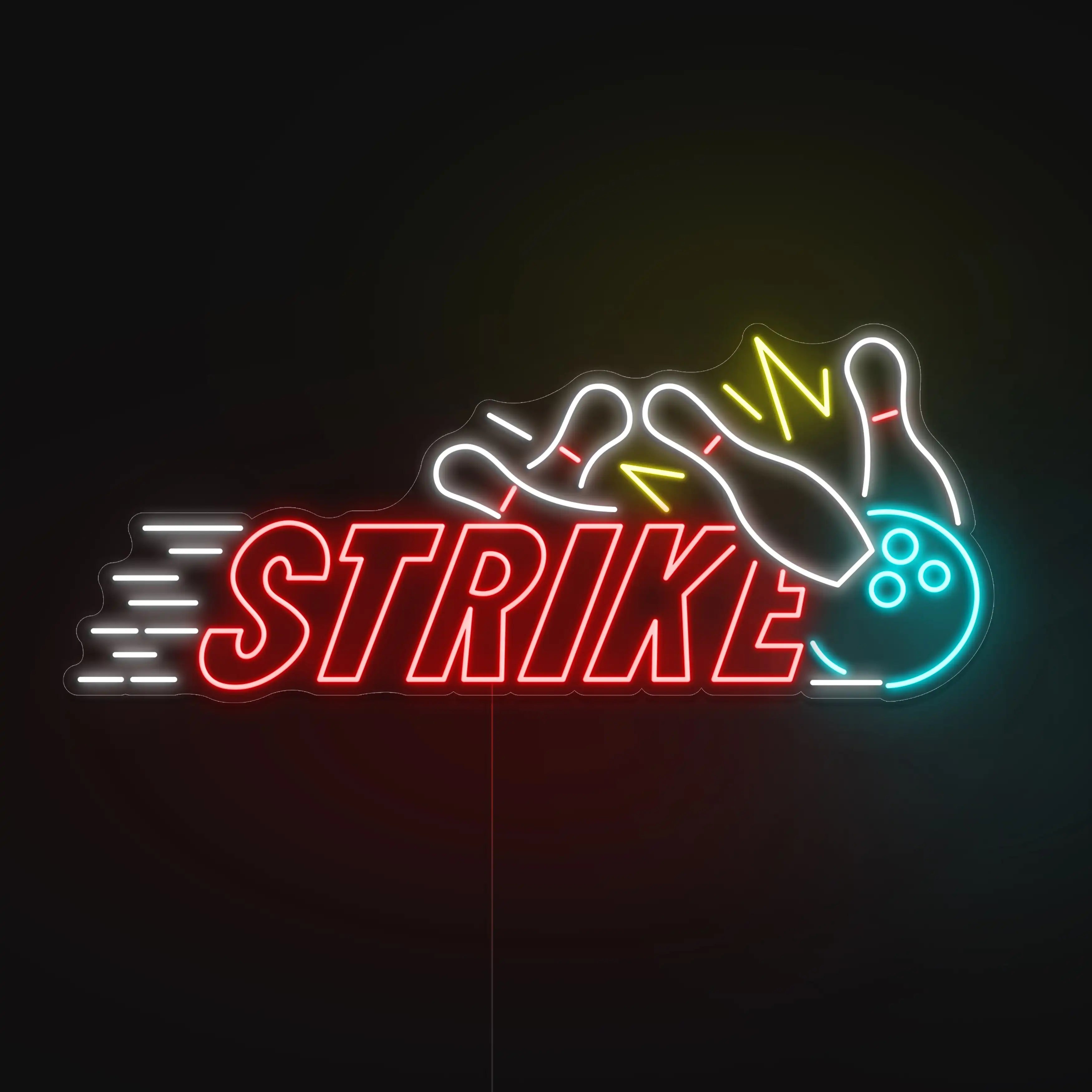 Néon LED Strike Bowling.
