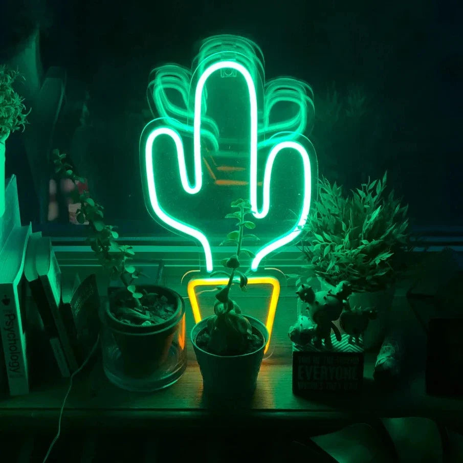 Cactus Glow Néon LED