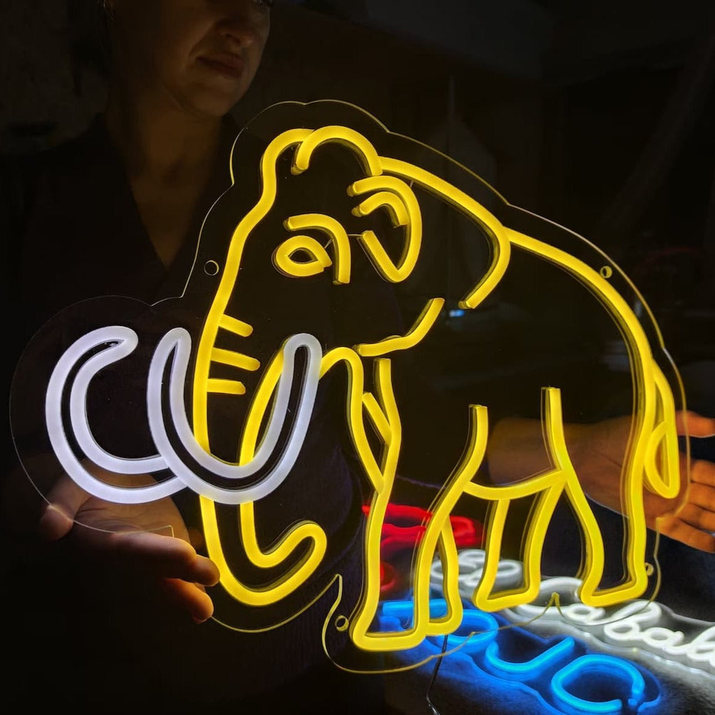 Néon LED Elephant Glow