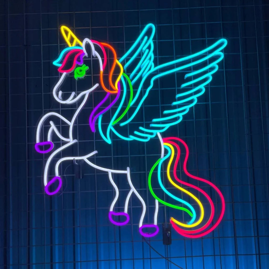 Néon LED Licorne Envolée