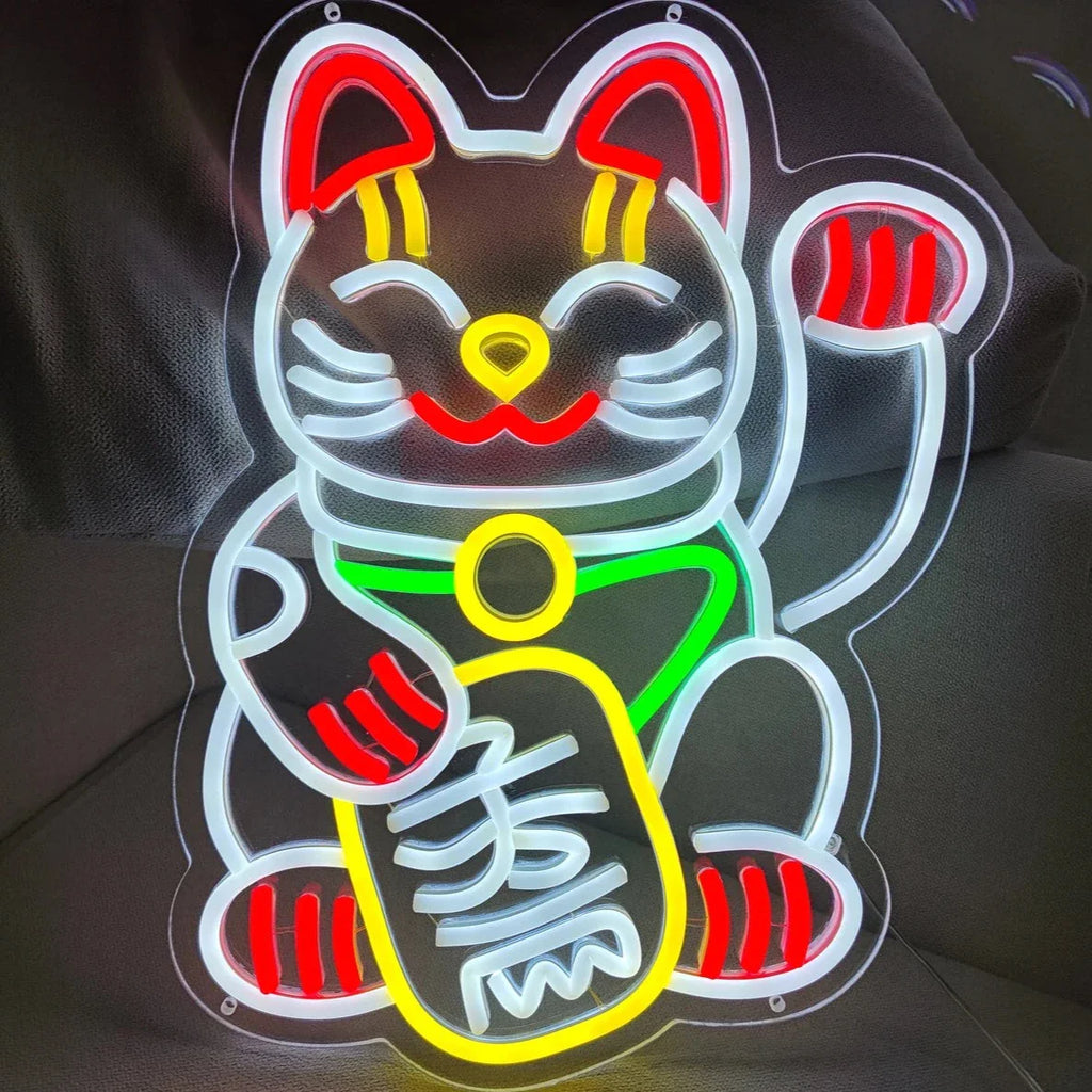 Néon LED Lucky Cat