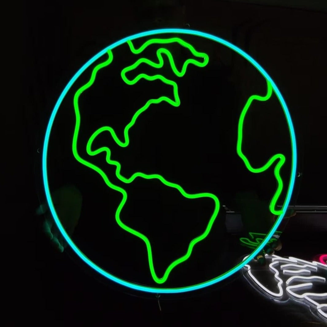 Néon LED Monde Terrestre