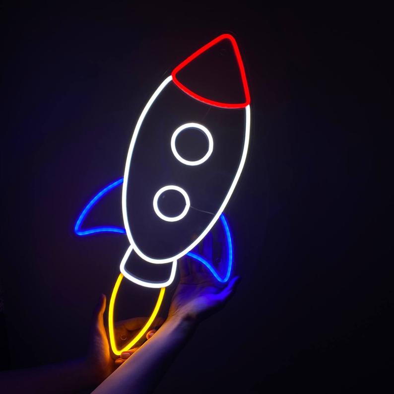 Néon LED Cosmic Rocket