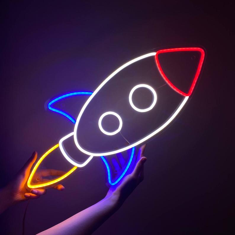 Néon LED Cosmic Rocket