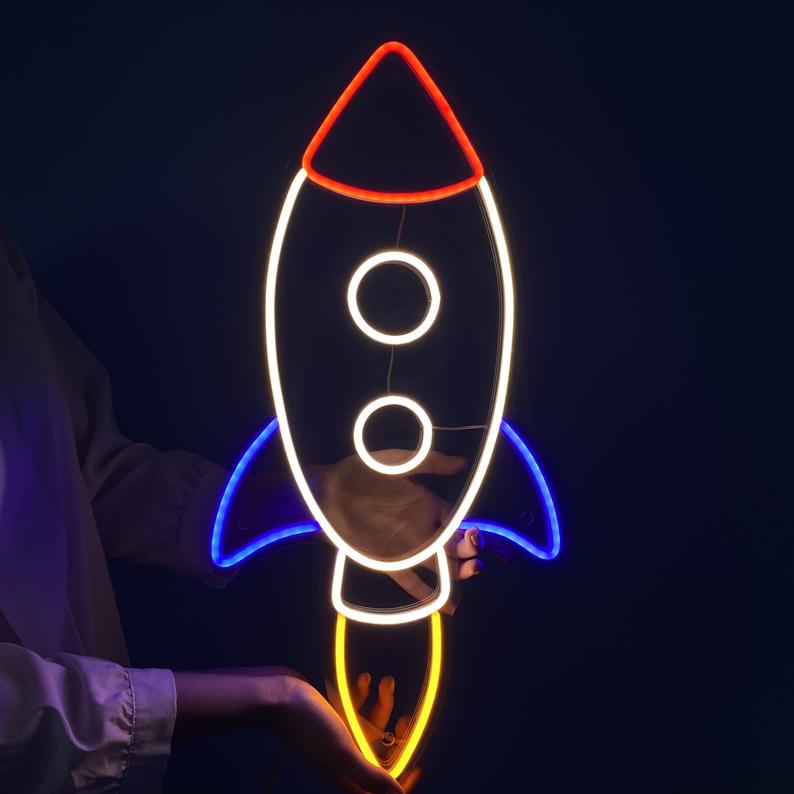 Néon LED Cosmic Rocket